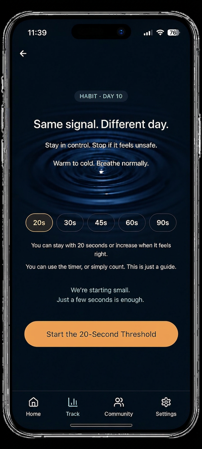 Habit Day 10 — choose your threshold